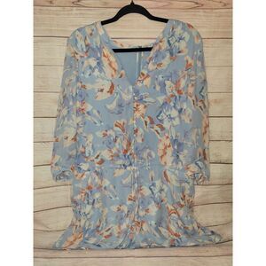 Joie Women's‎ Silk Blue Floral Romper Size Medium